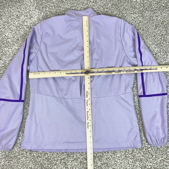 Nike Jacket Womens Large Purple Golf 1/4 Zip Windbreaker Pullover Lightweight - Picture 7 of 9